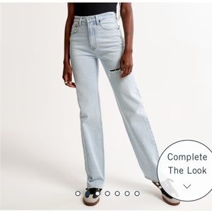Abercrombie 90s relaxed high rise jean